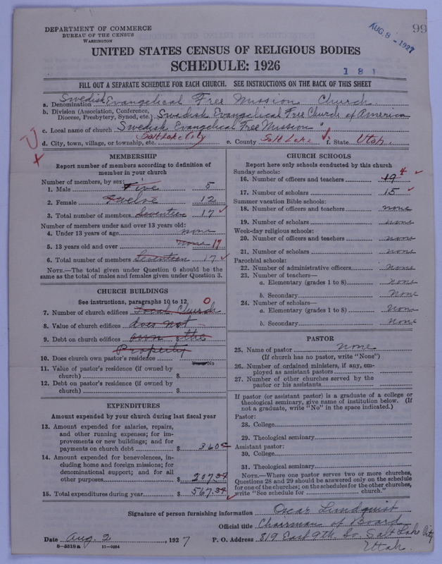 Scan of Swedish Evangelical Free Church of the United States of America: 99