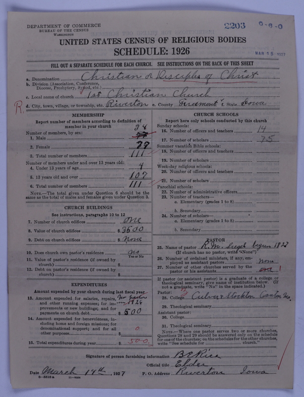 Scan of Disciples of Christ: 2203