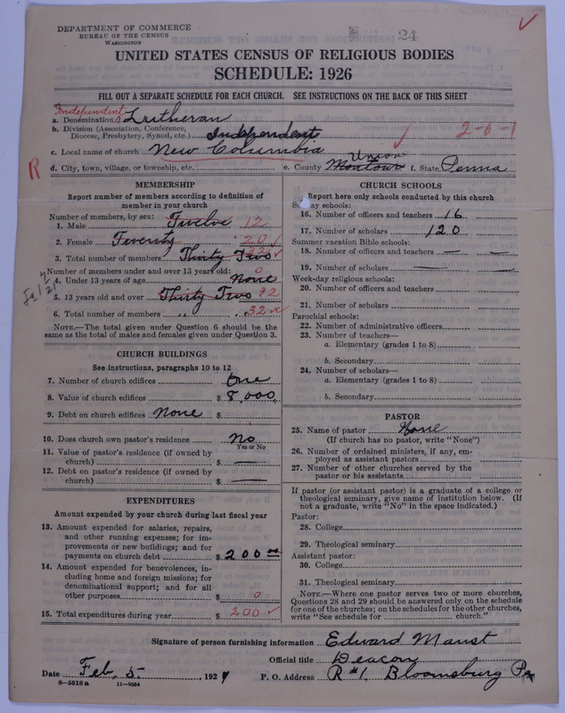 Scan of Independent Lutheran Congregations: 24