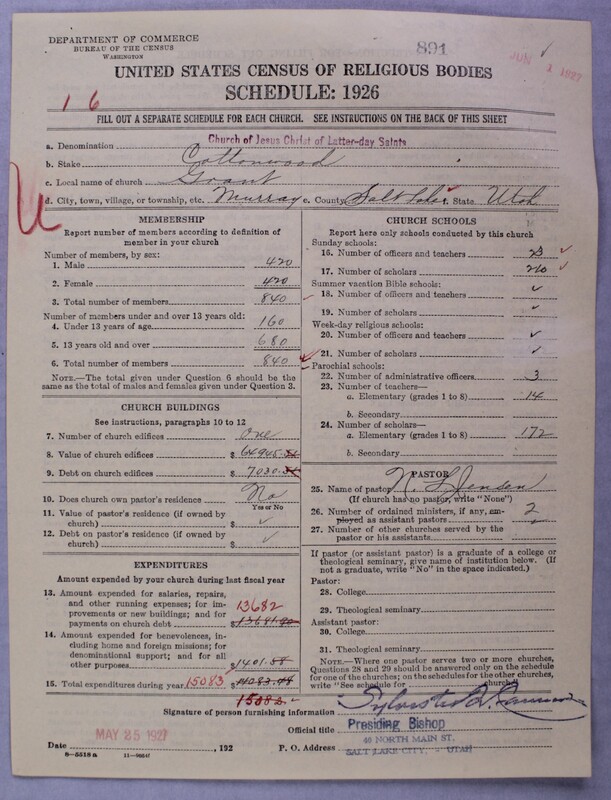 Scan of Church of Jesus Christ of Latter-day Saints: 891