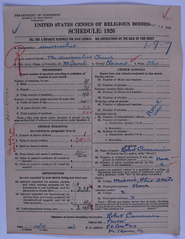 Scan of Universalist Church: 306