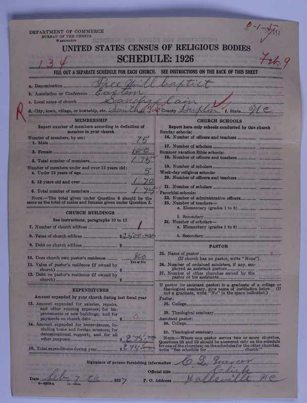 Scan of Free Will Baptists: 239