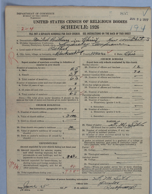 Scan of Church of the United Brethren in Christ: 857