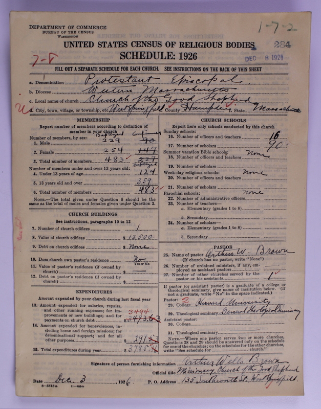 Scan of Protestant Episcopal Church: 284