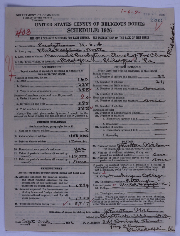 Scan of Presbyterian Church in the United States of America: 2203