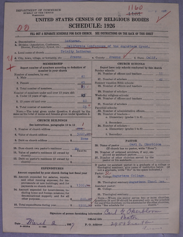 Scan of Evangelical Lutheran Augustana Synod of North America: 1160