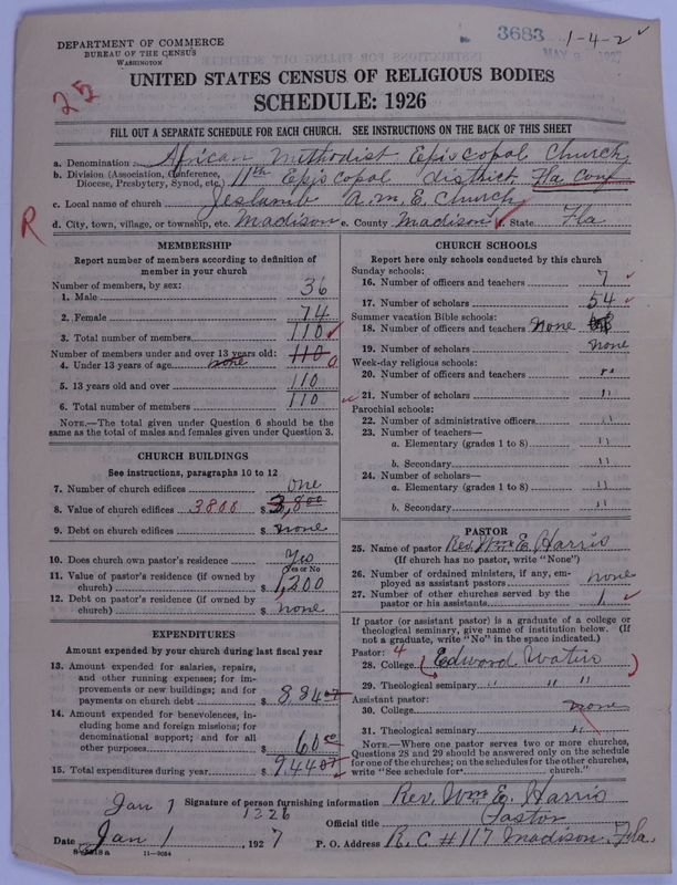 Scan of African Methodist Episcopal Church: 3683