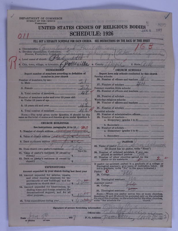 Scan of Cumberland Presbyterian Church: 897