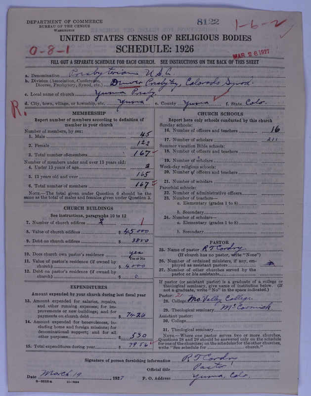 Scan of Presbyterian Church in the United States of America: 8122