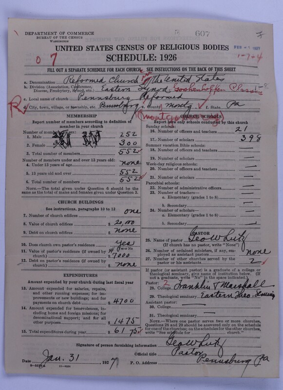 Scan of Reformed Church in the United States: 607