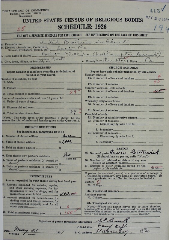 Scan of Church of the United Brethren in Christ: 413