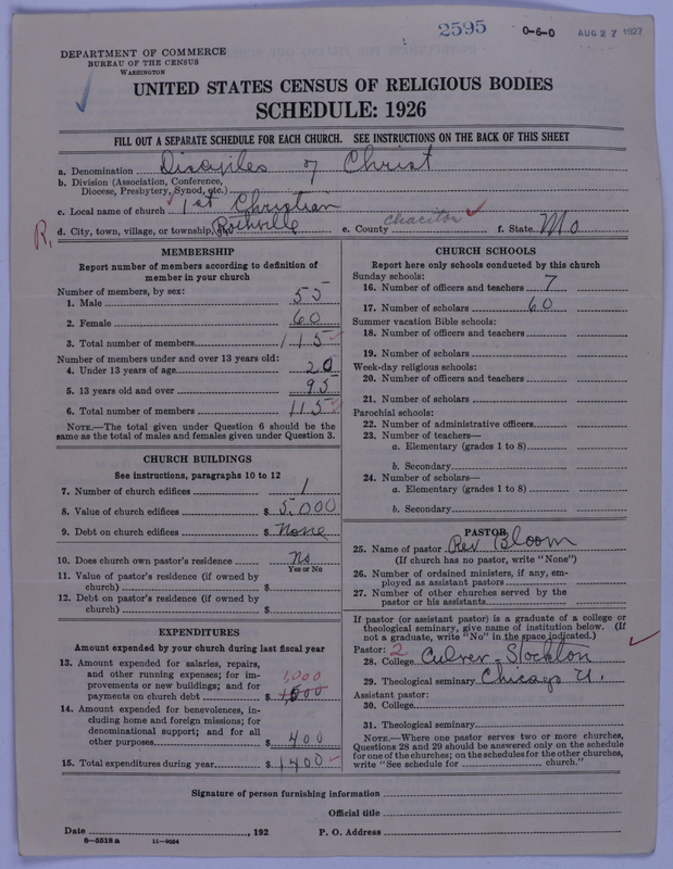 Scan of Disciples of Christ: 2595