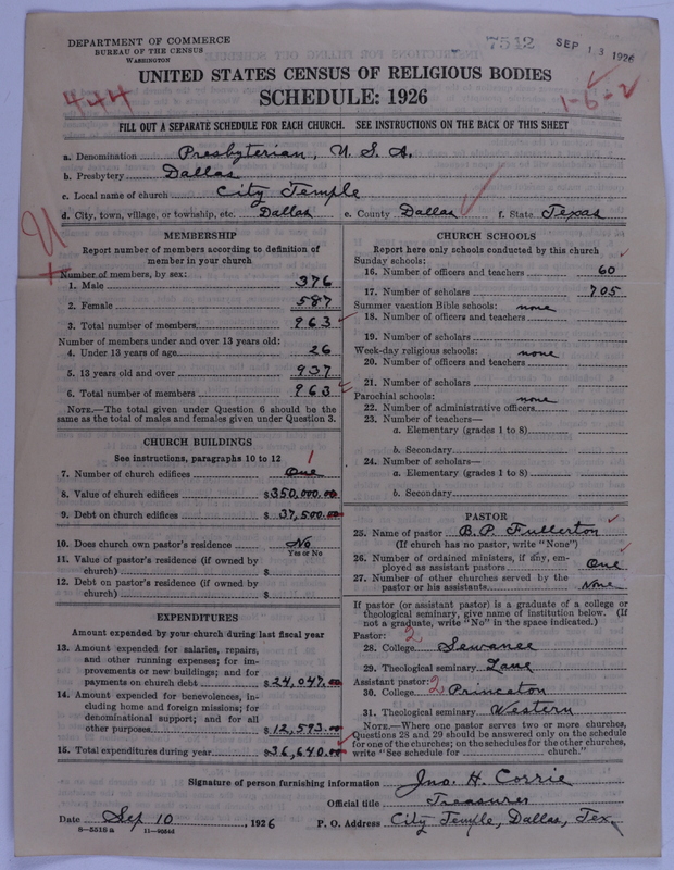 Scan of Presbyterian Church in the United States of America: 7542