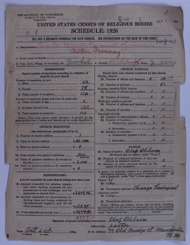 Scan of Swedish Evangelical Mission Covenant of America: 1