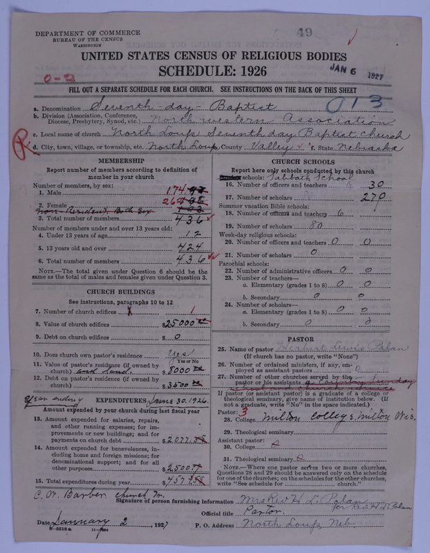 Scan of Seventh Day Baptists: 49