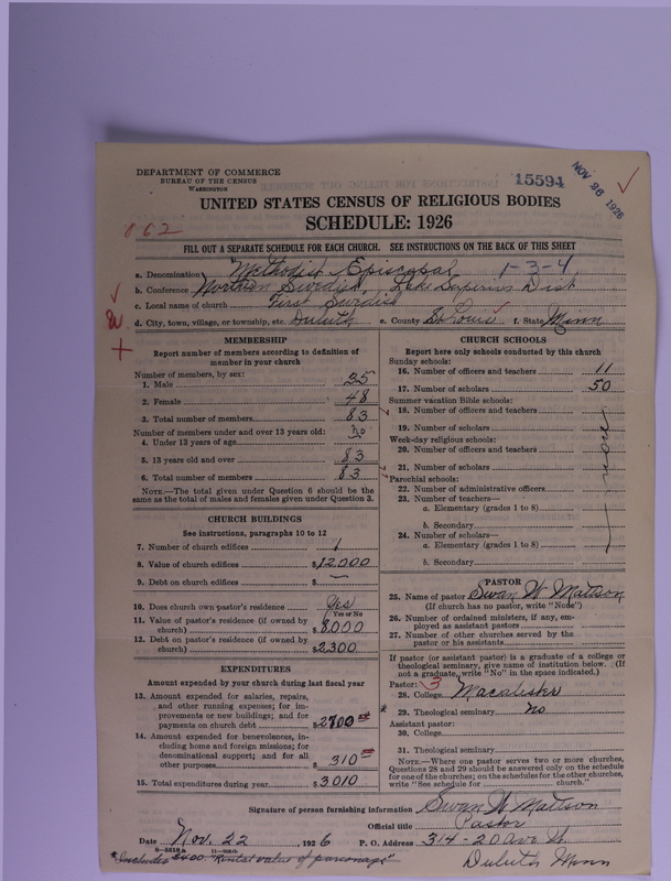 Scan of Methodist Episcopal Church: 15594