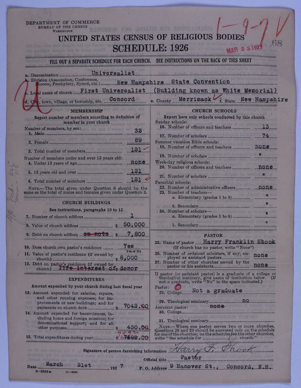 Scan of Universalist Church: 68