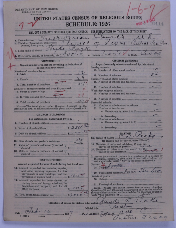 Scan of Presbyterian Church in the United States: 3414