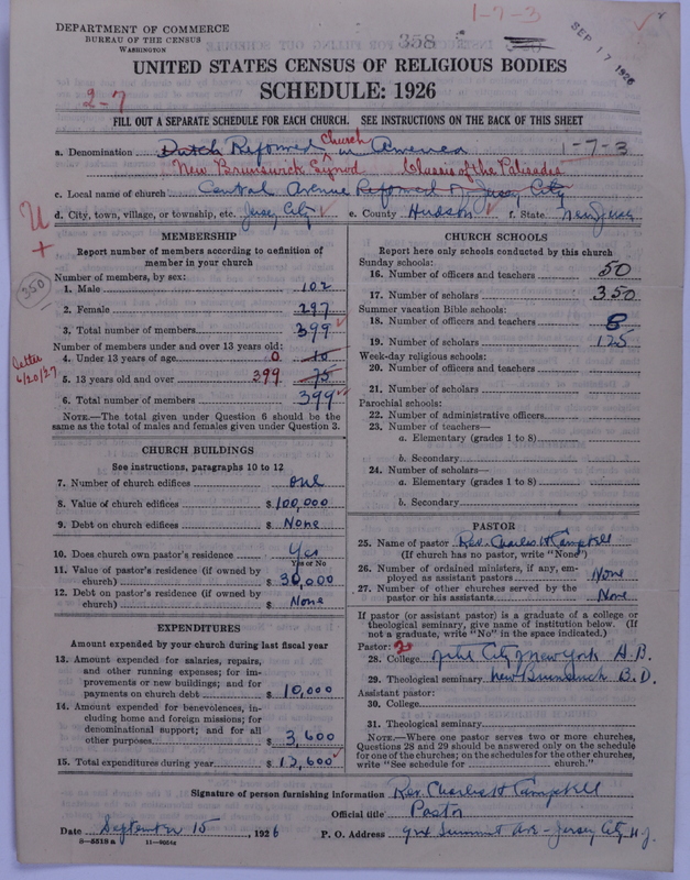 Scan of Reformed Church in America: 358