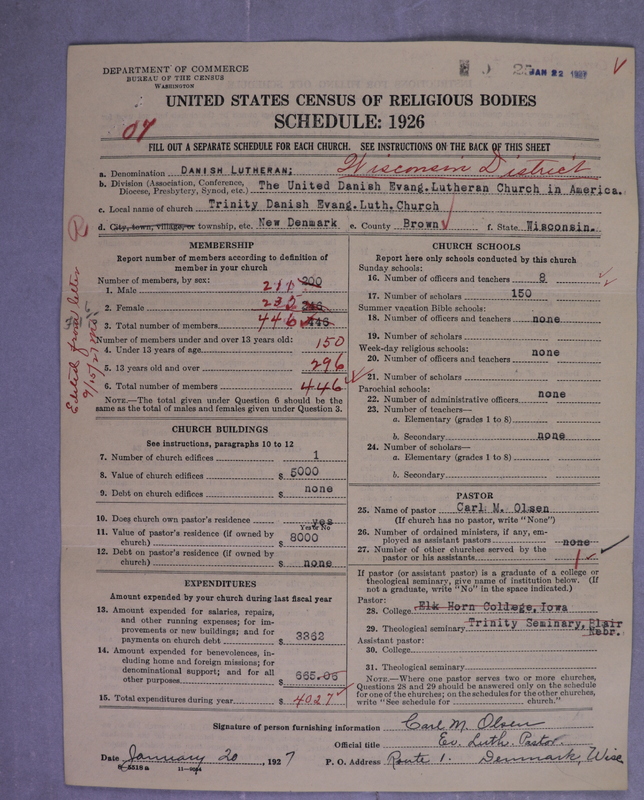 Scan of United Danish Evangelical Lutheran Church in America: 25