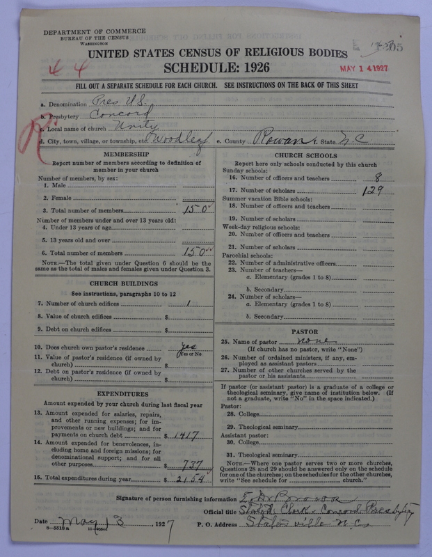 Scan of Presbyterian Church in the United States: 1205