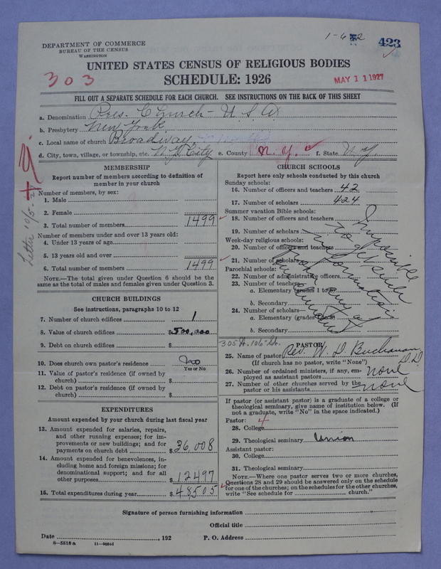 Scan of Presbyterian Church in the United States of America: 423