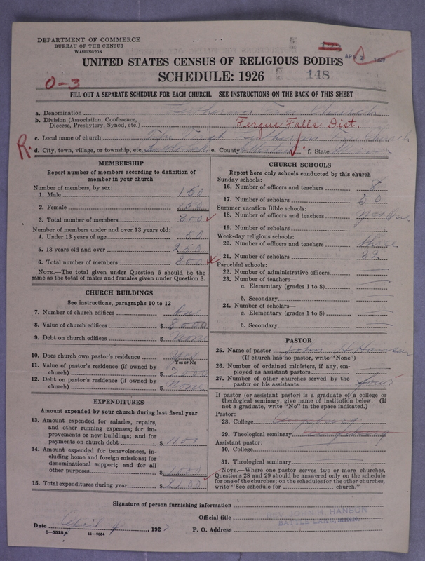 Scan of Lutheran Free Church: 148
