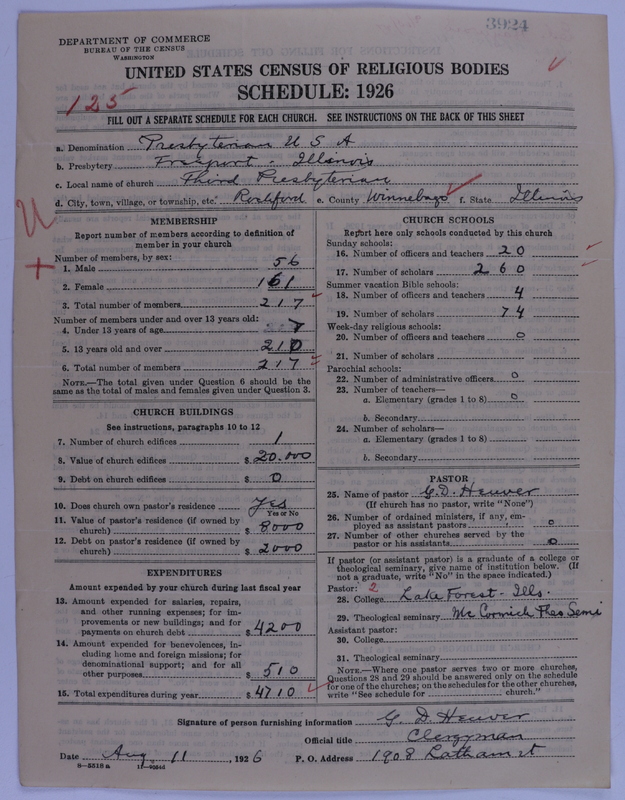 Scan of Presbyterian Church in the United States of America: 3924