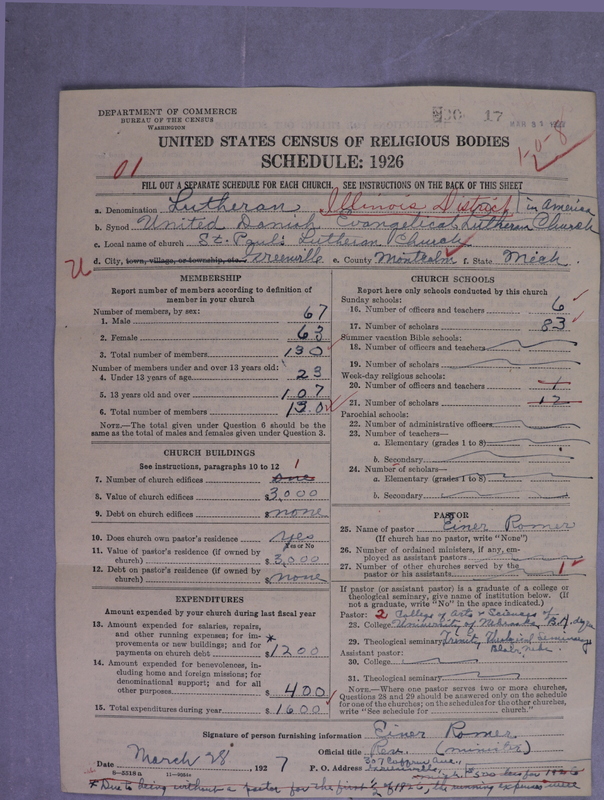 Scan of United Danish Evangelical Lutheran Church in America: 17