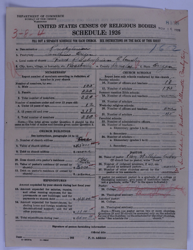 Scan of Presbyterian Church in the United States of America: 8458