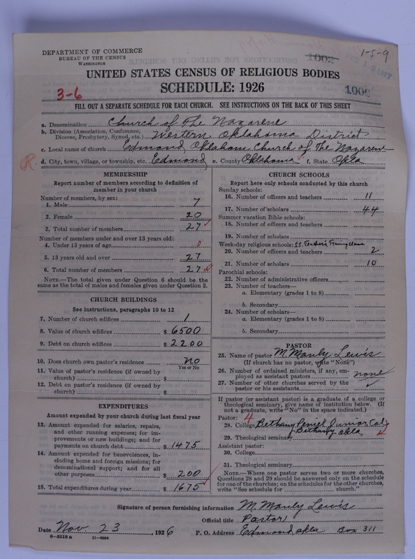 Scan of Church of the Nazarene: 1006