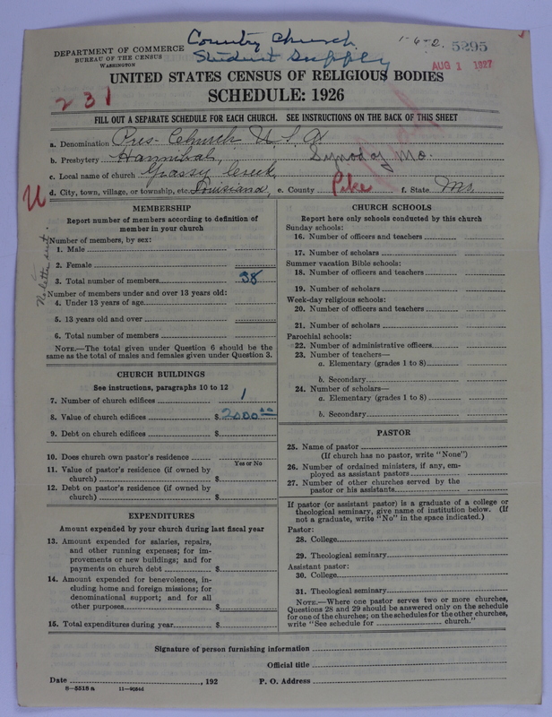 Scan of Presbyterian Church in the United States of America: 5295