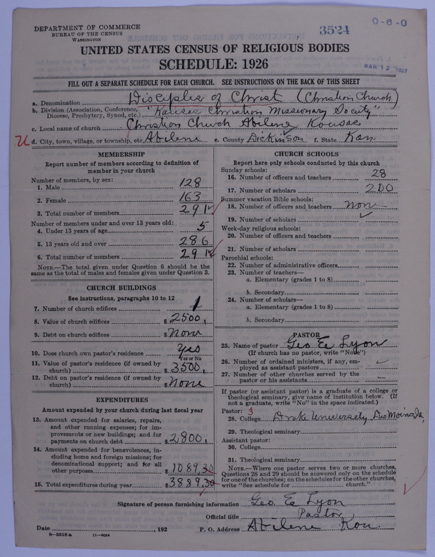 Scan of Disciples of Christ: 3524