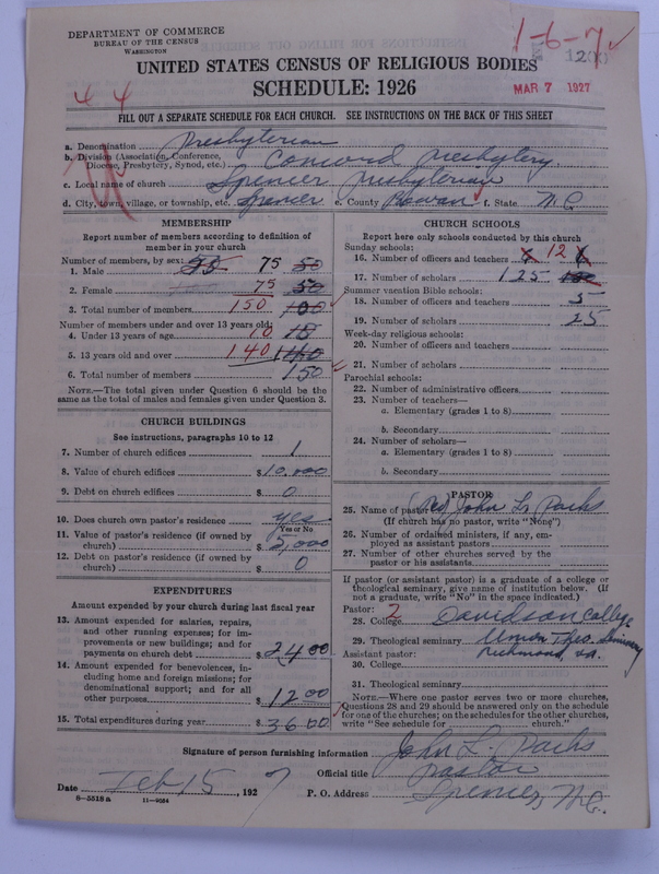 Scan of Presbyterian Church in the United States: 1200