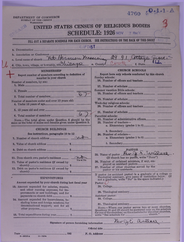 Scan of Negro Baptists: 4760