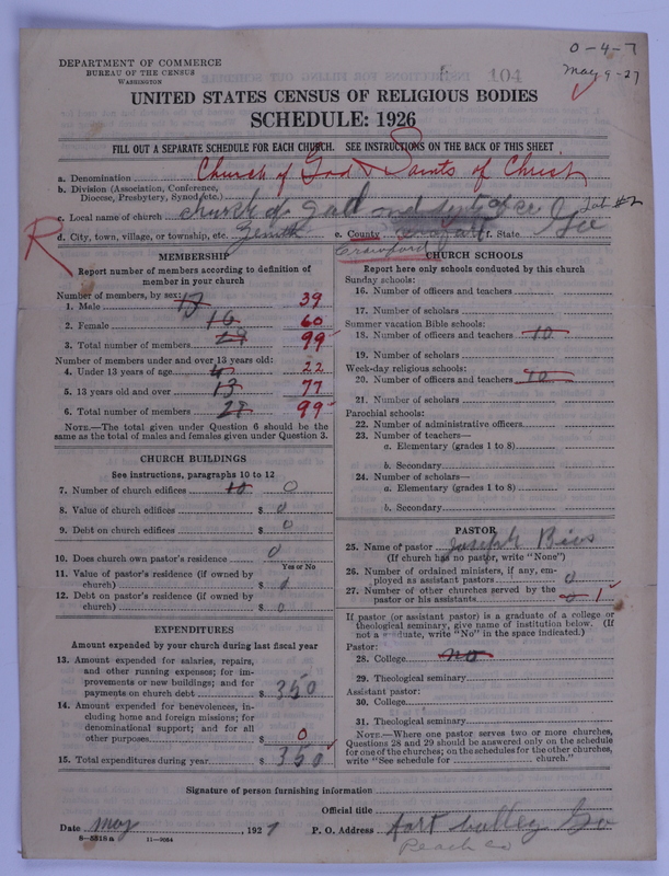 Scan of Church of God and Saints of Christ: 104