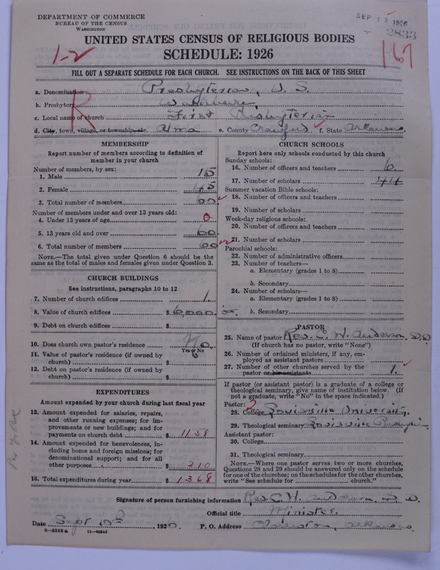 Scan of Presbyterian Church in the United States: 2833