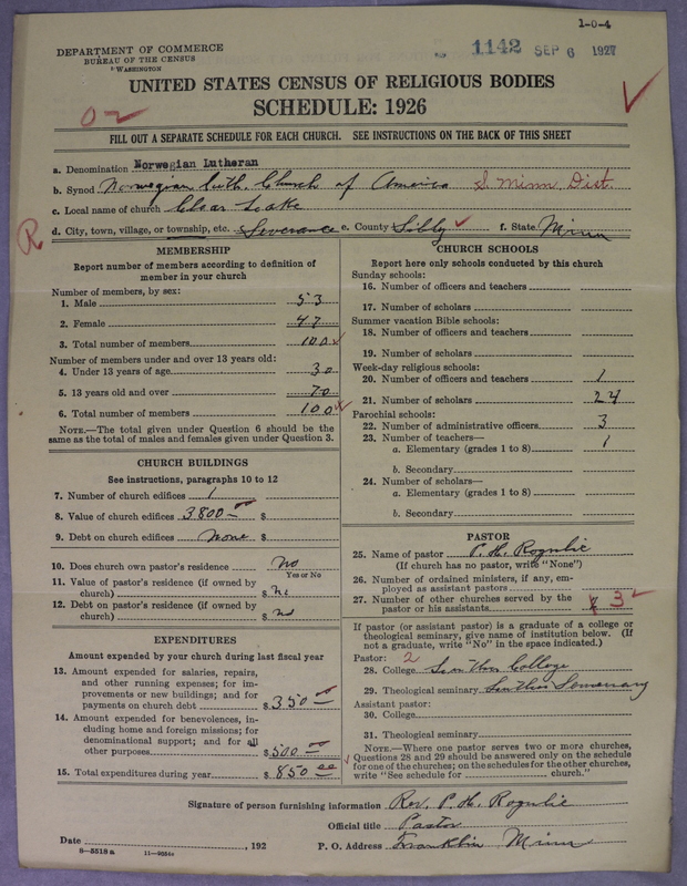Scan of Norwegian Lutheran Church of America: 1142