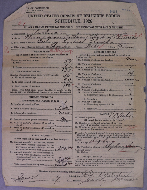 Scan of Norwegian Lutheran Church of America: 991