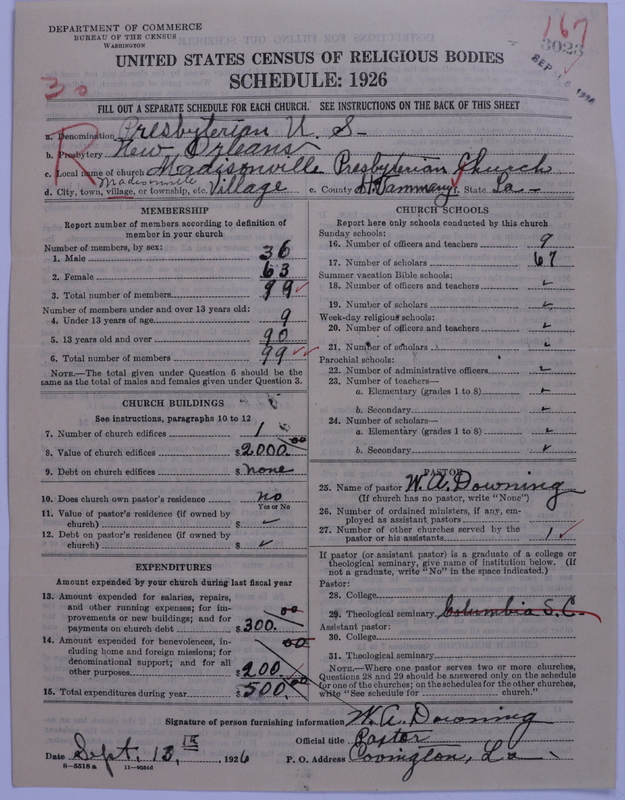 Scan of Presbyterian Church in the United States: 3023
