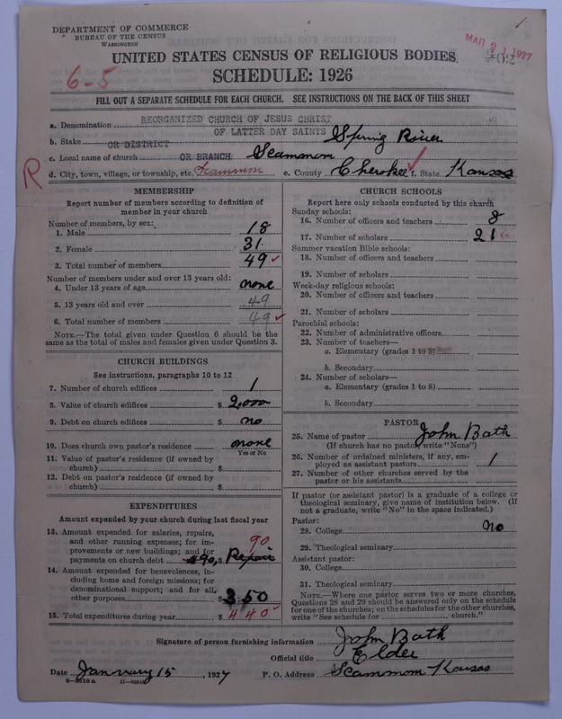 Scan of Reorganized Church of Jesus Christ of Latter Day Saints: 402