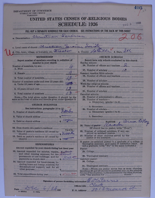 Scan of Church of Christ, Scientist: 495
