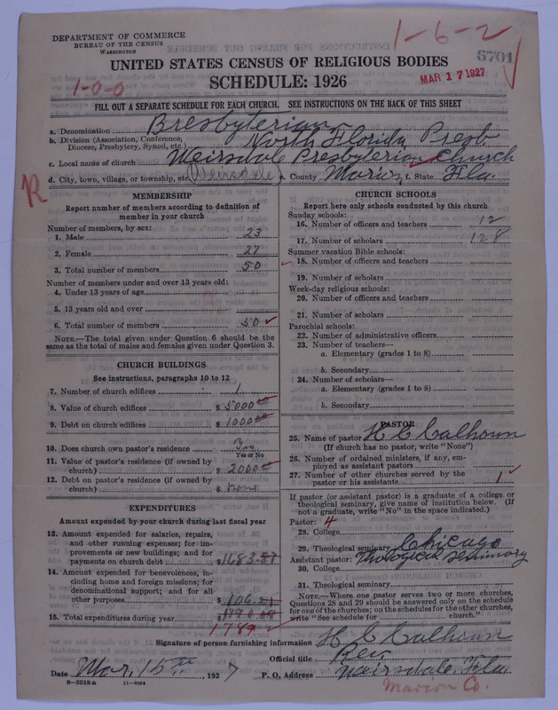Scan of Presbyterian Church in the United States of America: 6701