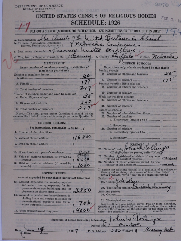 Scan of Church of the United Brethren in Christ: 2070