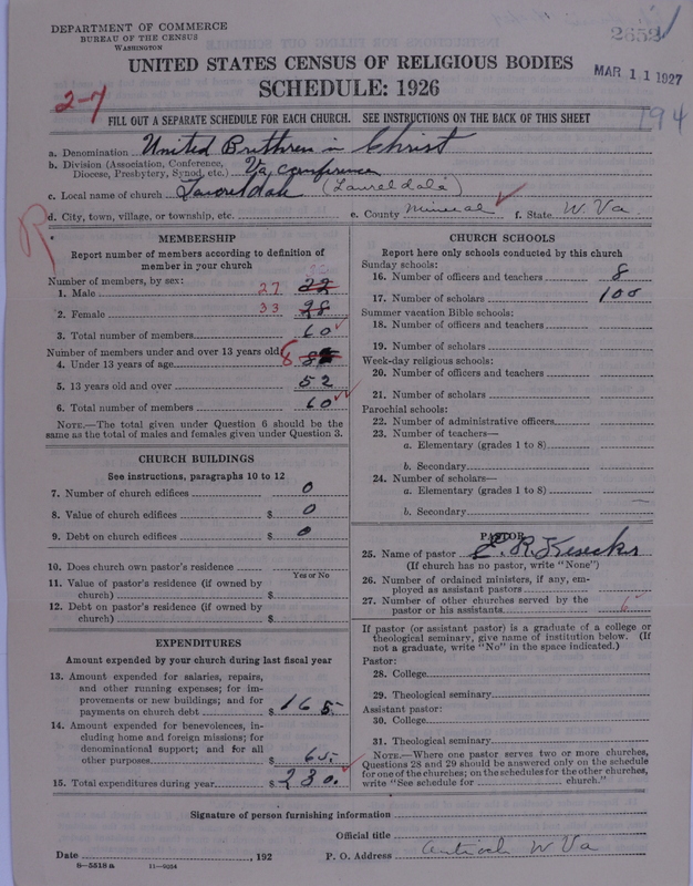 Scan of Church of the United Brethren in Christ: 2652