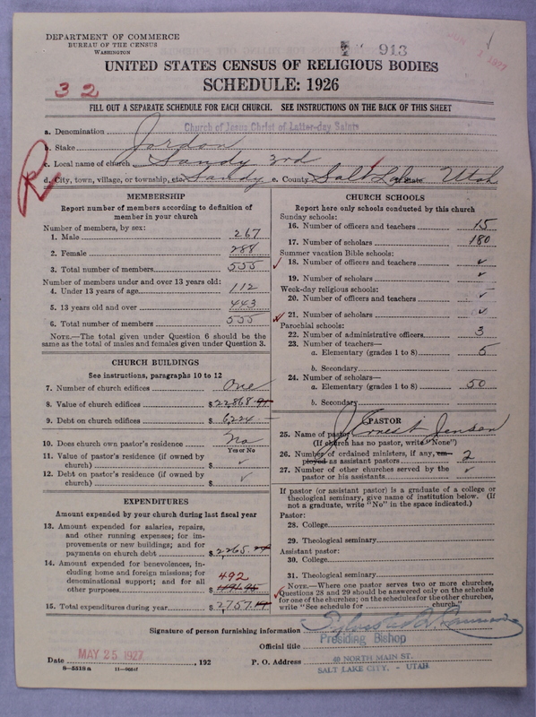 Scan of Church of Jesus Christ of Latter-day Saints: 913