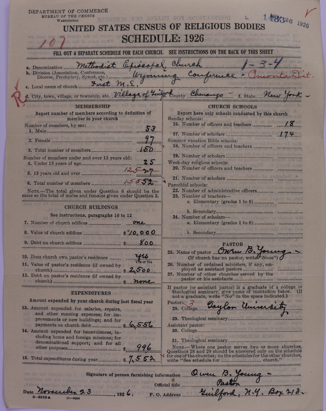 Scan of Methodist Episcopal Church: 1433
