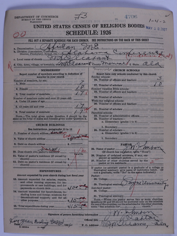 Scan of African Methodist Episcopal Church: 4706