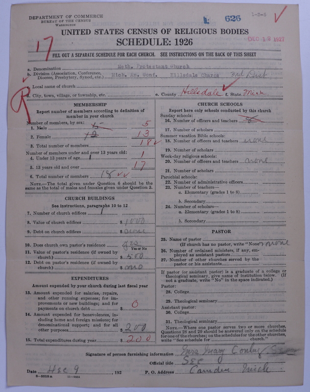 Scan of Methodist Protestant Church: 626