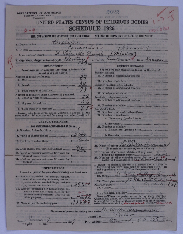 Scan of Roman Catholic Church: 2022